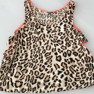 Cheetah print blouse